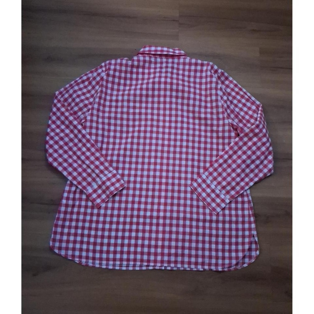 Womens Talbots Gingham Button Down Long Sleeve Casual Shirt - Picture 2 of 7